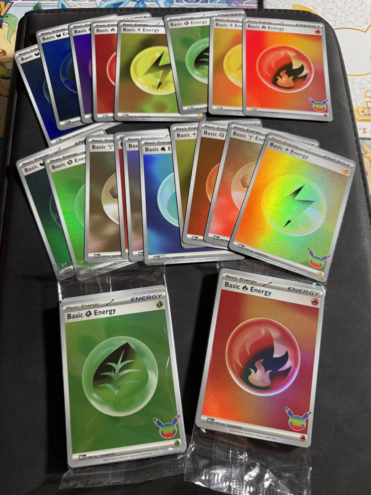 Pokemon 30th Anniversary Holo Foil Energy Cards