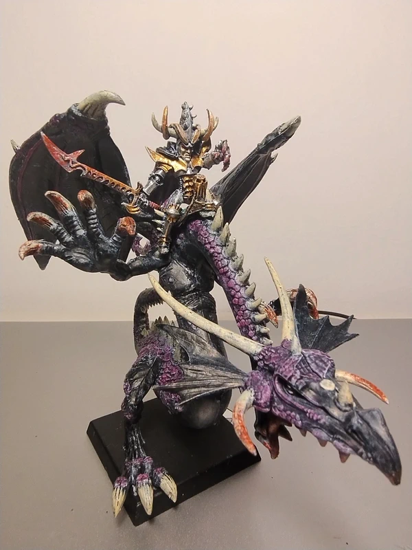 Warhammer oop Malekith on black dragon dark elves