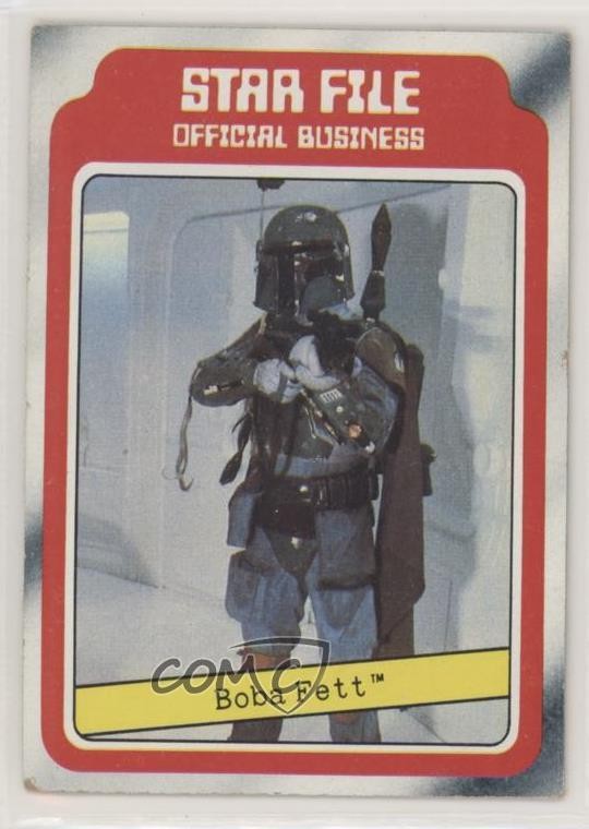 1980 Topps Star Wars: L'impero colpisce ancora Star File Boba Fett #11 00ah