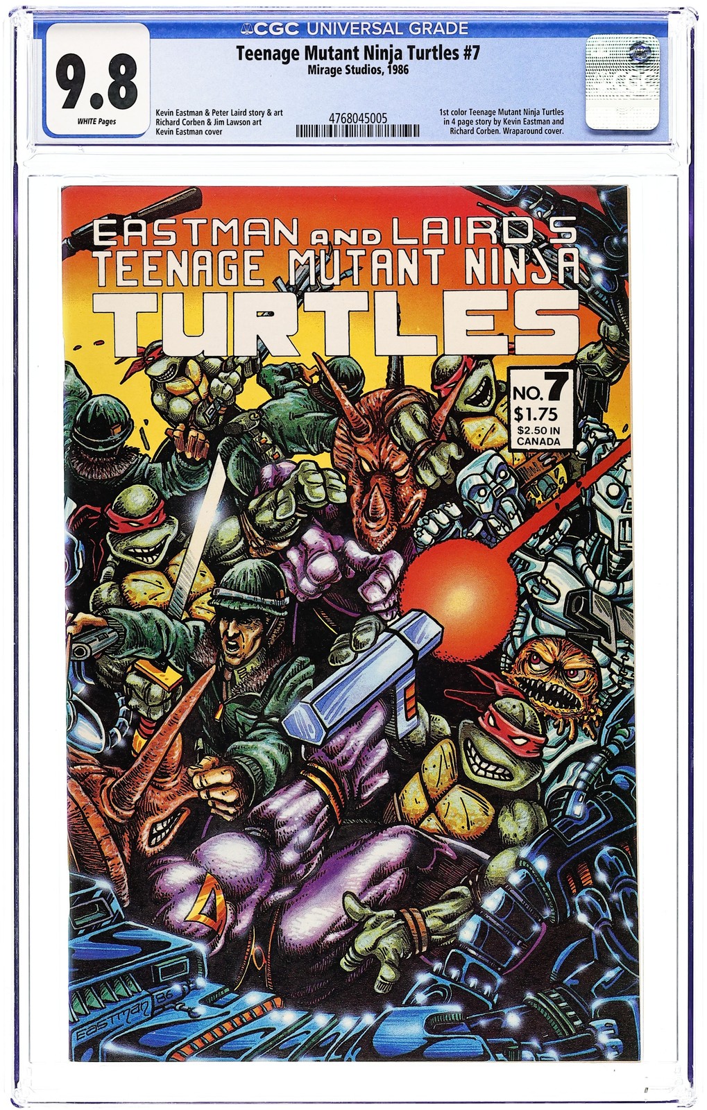 Teenage Mutant Ninja Turtles #7 CGC 9.8 1986 4768045005