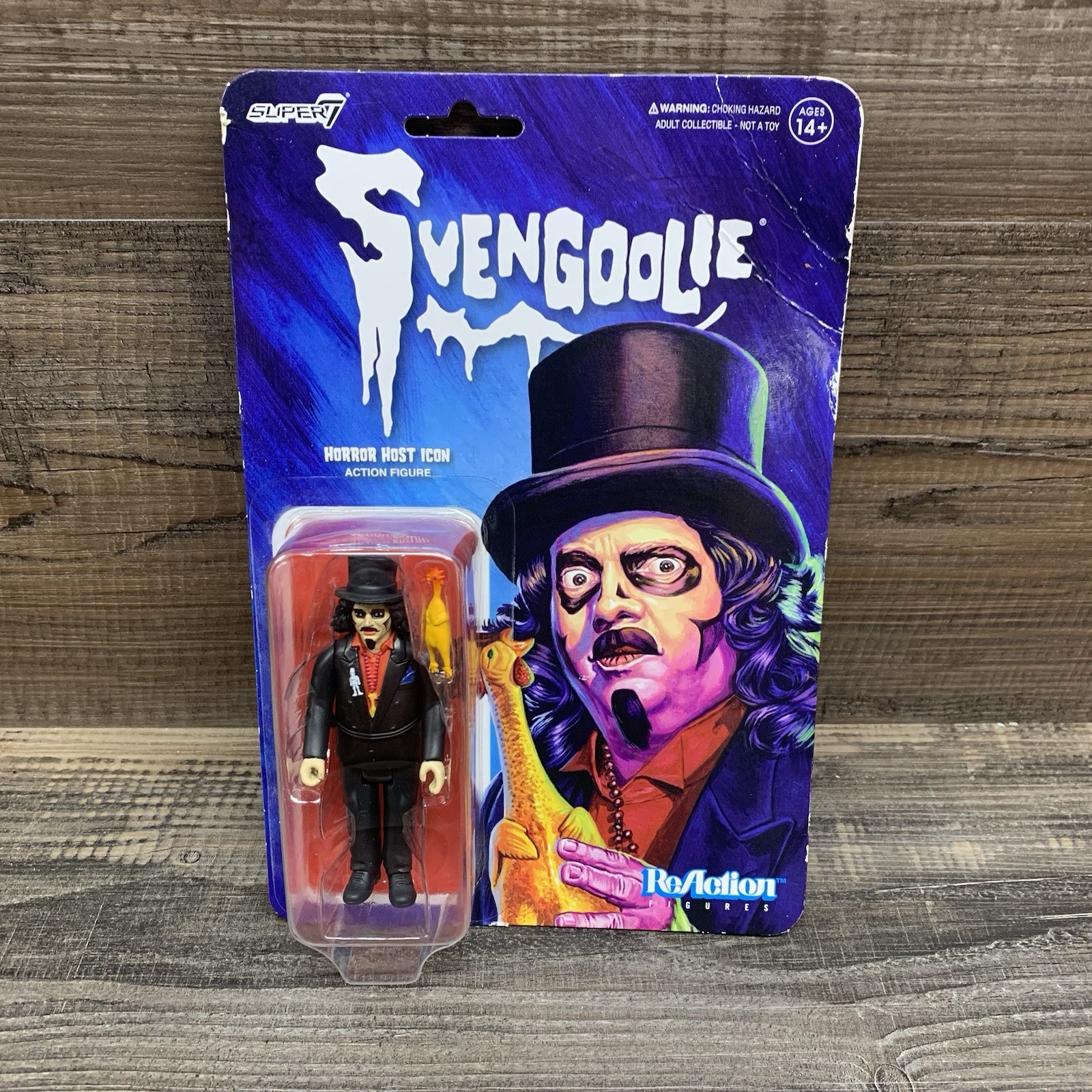 Super7 ReAction SVENGOOLIE Action Figure 3.75 Horror Host Icon NEW SEALED Rare