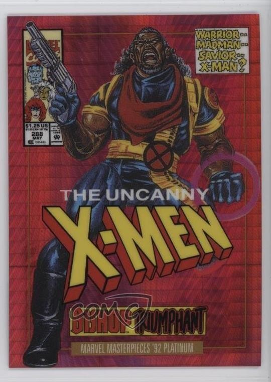 2024 Upper Deck Marvel Masterpieces '92 Variant Cover Red Prism /292 Bishop 00zd