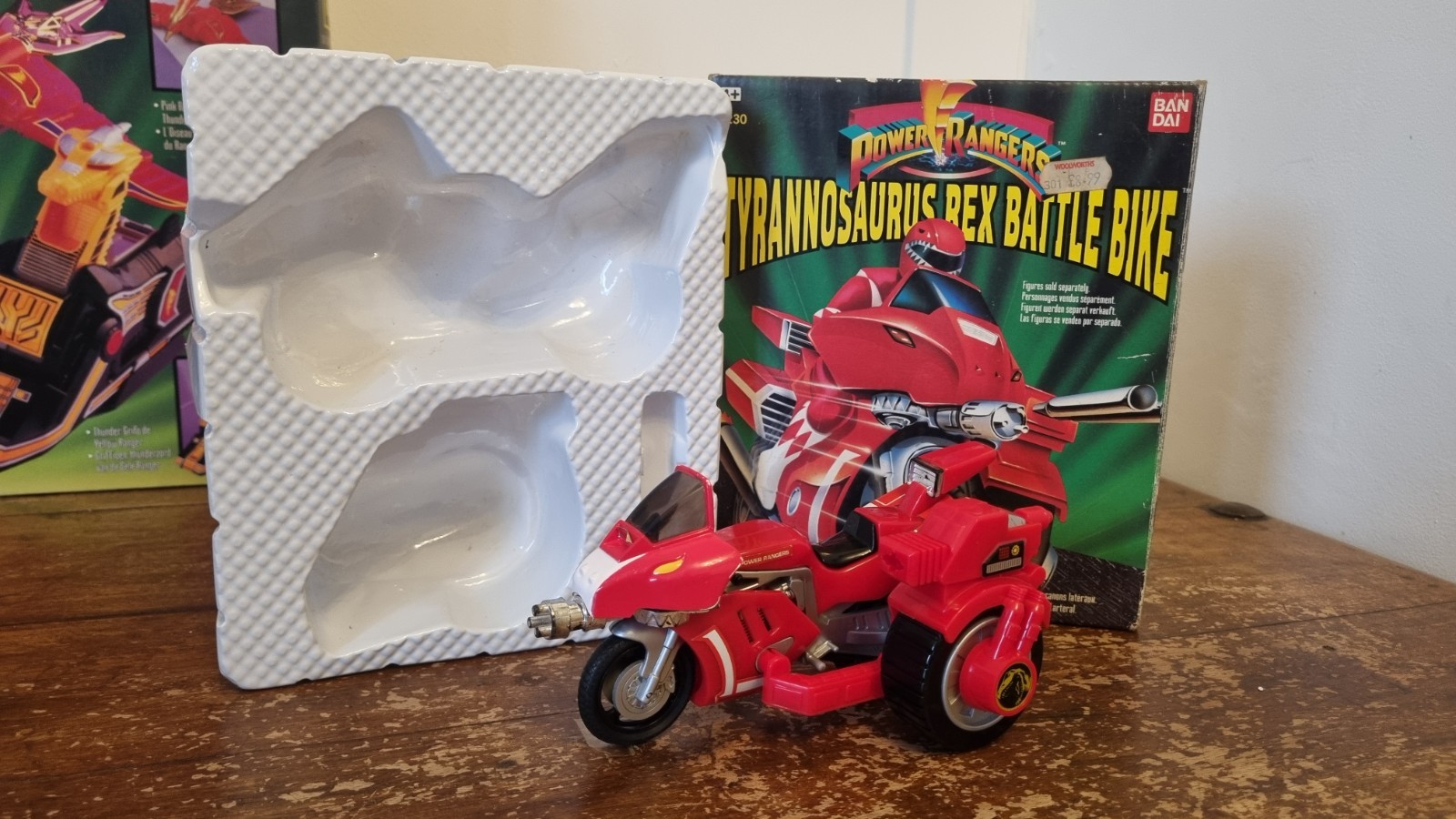 Vintage Power Rangers Red Ranger Battle Bike - Missing missile