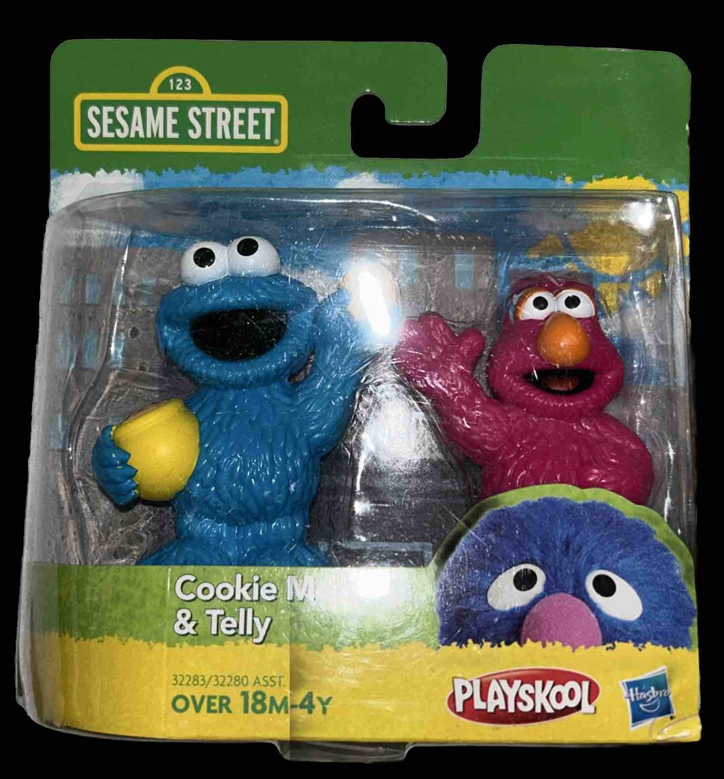 Playskool | Sesame Street | Cookie Monster Telly Figure Confezione da 2 pezzi