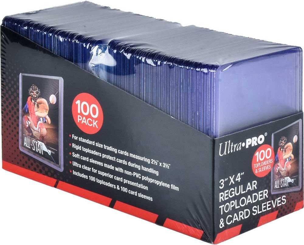 100 Standard 3"x4" Toploaders For Trading Cards