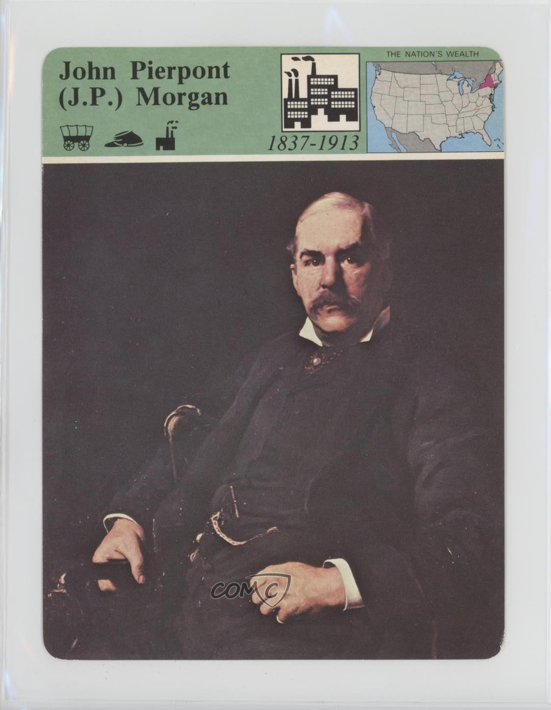 1979-80 Panarizon Story of America Mazzo 07 Stampato in Italia JP Morgan 00em