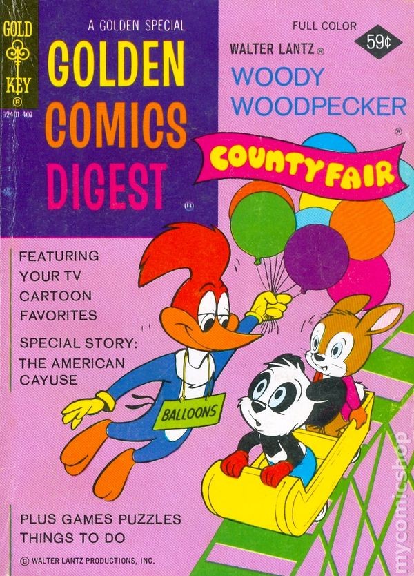 Golden Comics Digest #37 VG+ 4.5 1974 Gold Key Stock Image Low Grade