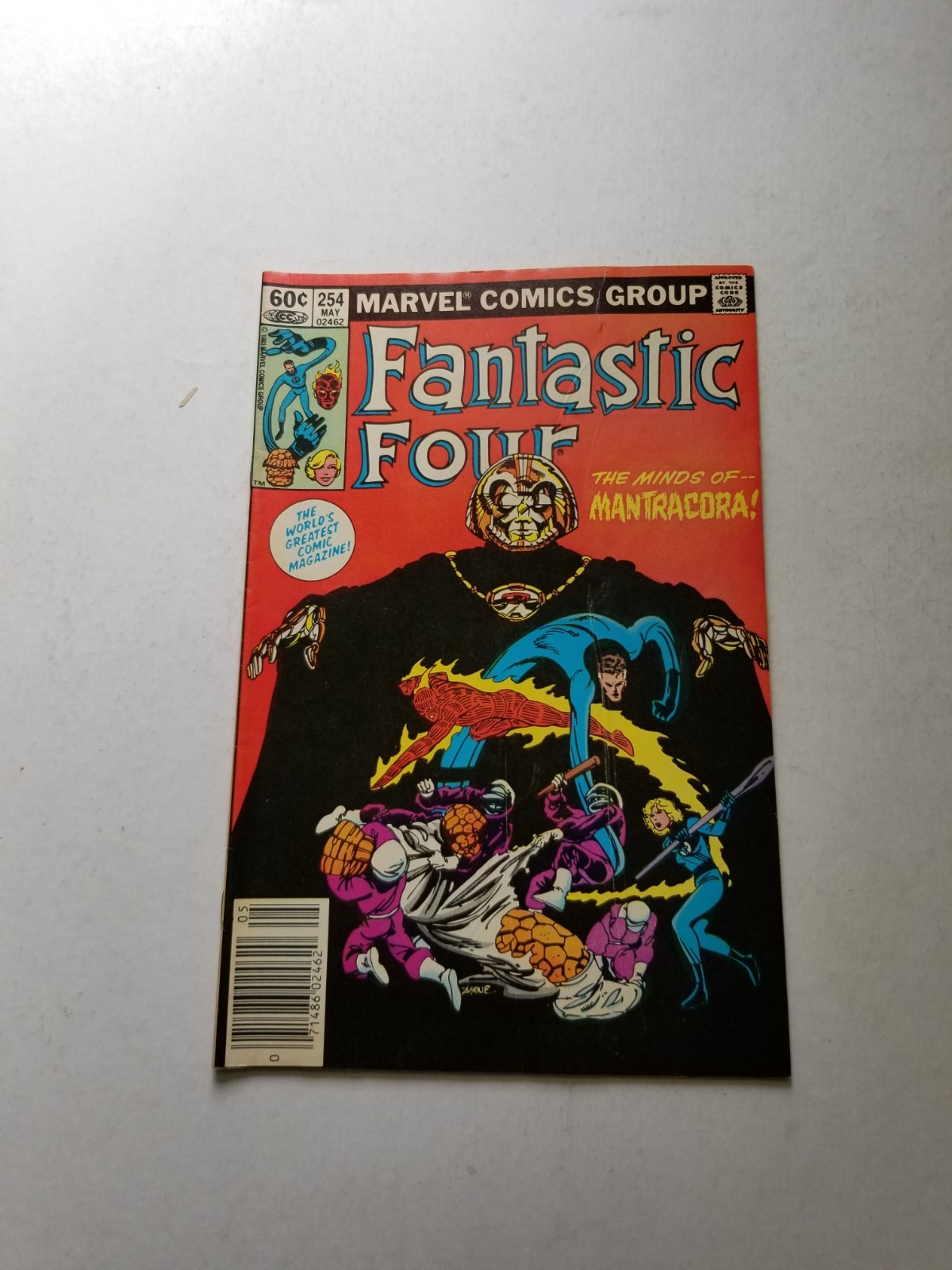 MARVEL DC COMICS #254 MAY  MANTRACORA  FANTASTIC FOUR .60 COVER COMIC -LC3-F