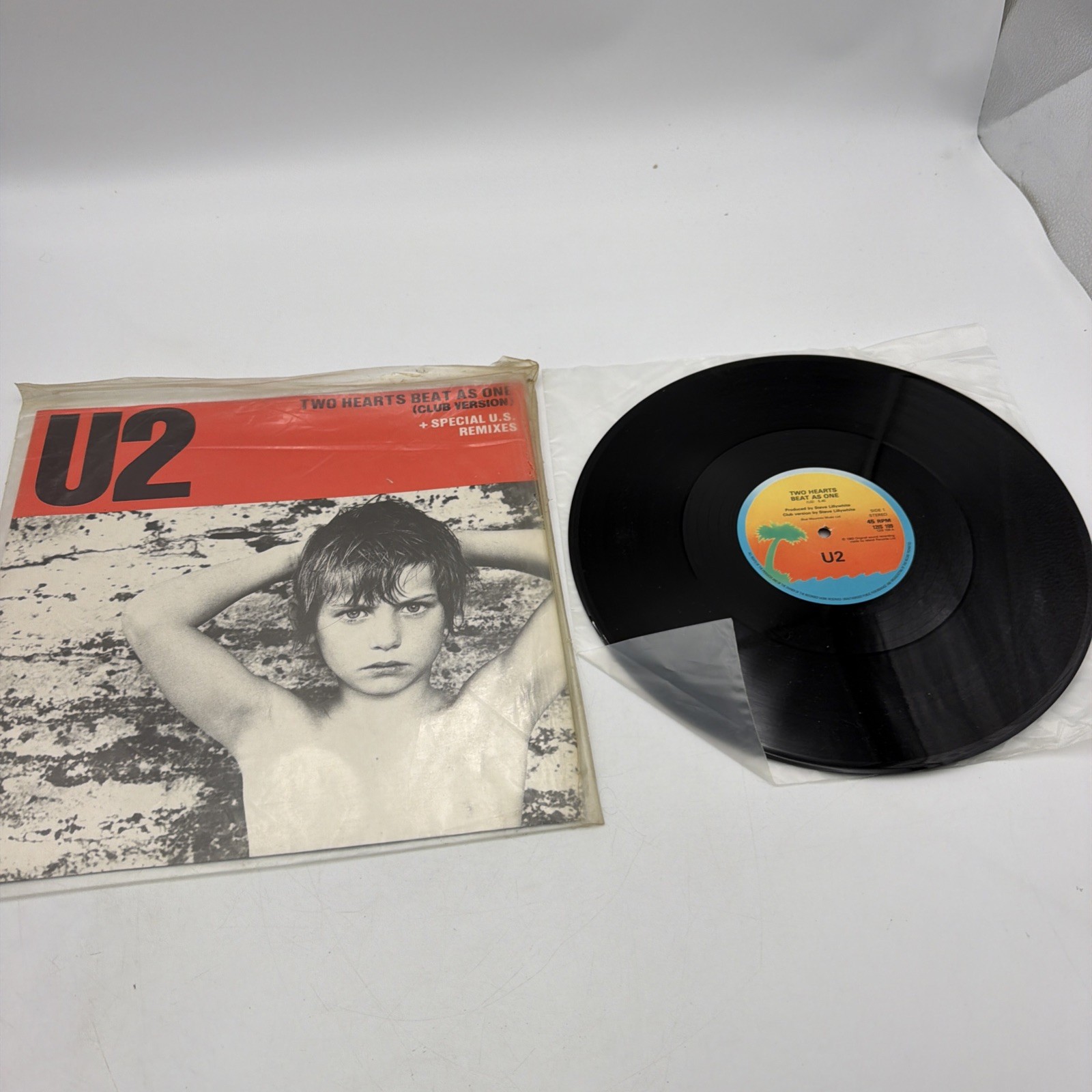 U2 Two Hearts Beat As One (Club Version) NEW YEAR'S DAY  1983 "12"