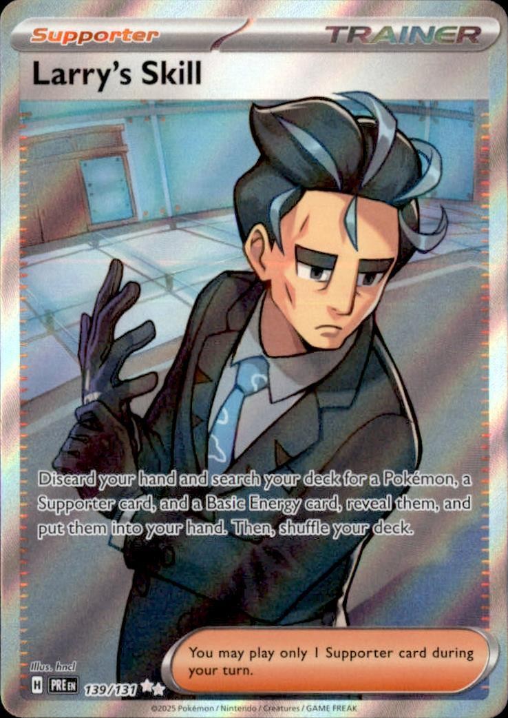 Larry's Skill 139/131 Pokemon Evoluzioni Prismatiche Ultra Raro Near Mint