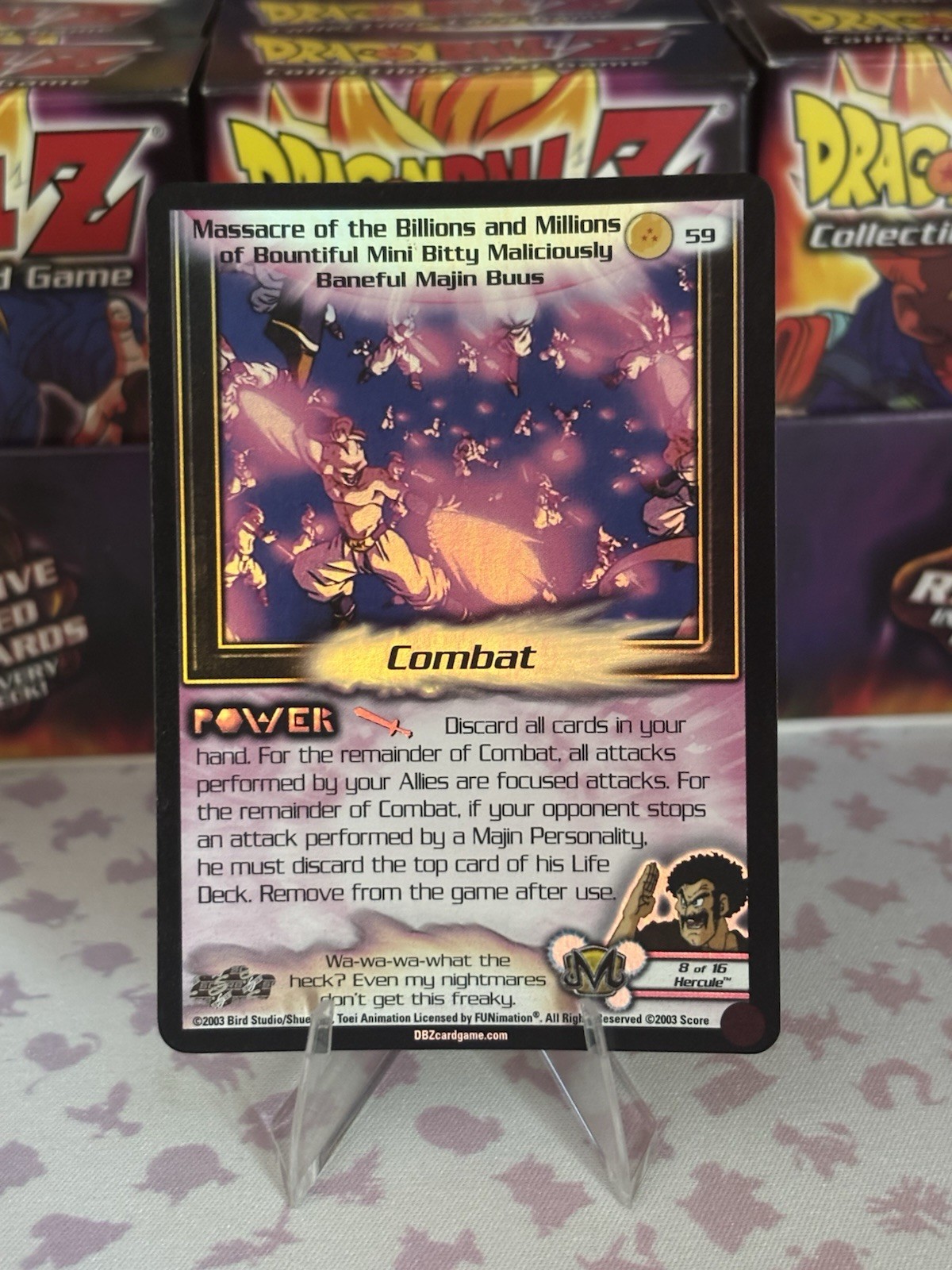 Score Dragon Ball Z CCG Massacre of the Billions & Millions 59 Foil 2003