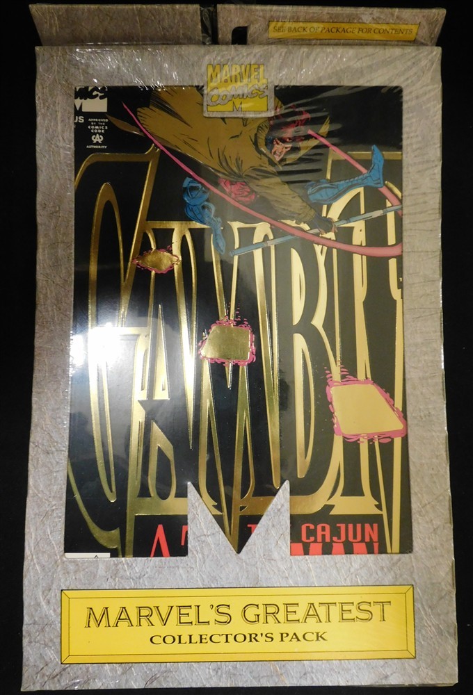 MARVEL'S GREATEST COLLECTOR'S PACK SEALED GAMBIT 1-4 MARVEL COMIC SET 1993 VF/NM