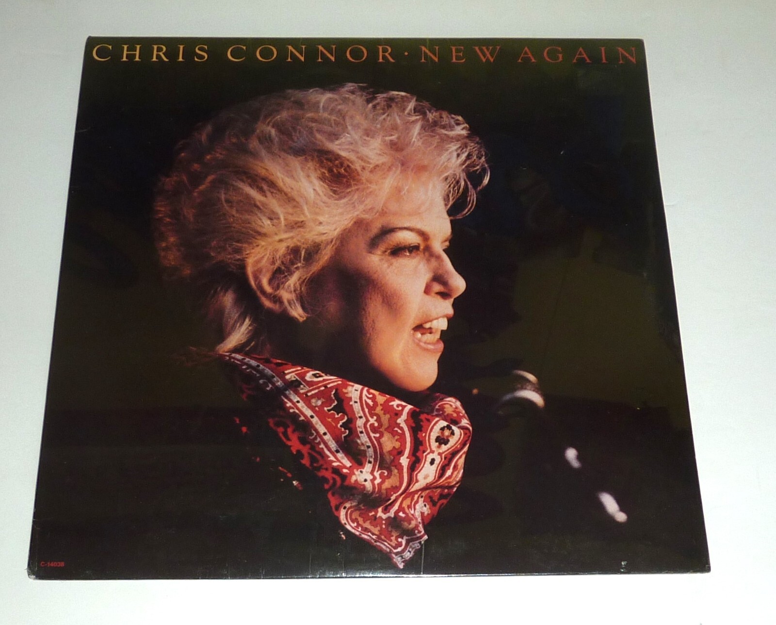 "SS" VINYL LP RECORD by CHRIS CONNOR "NEW AGAIN" (1988) JAZZ / CONTEMPORARY