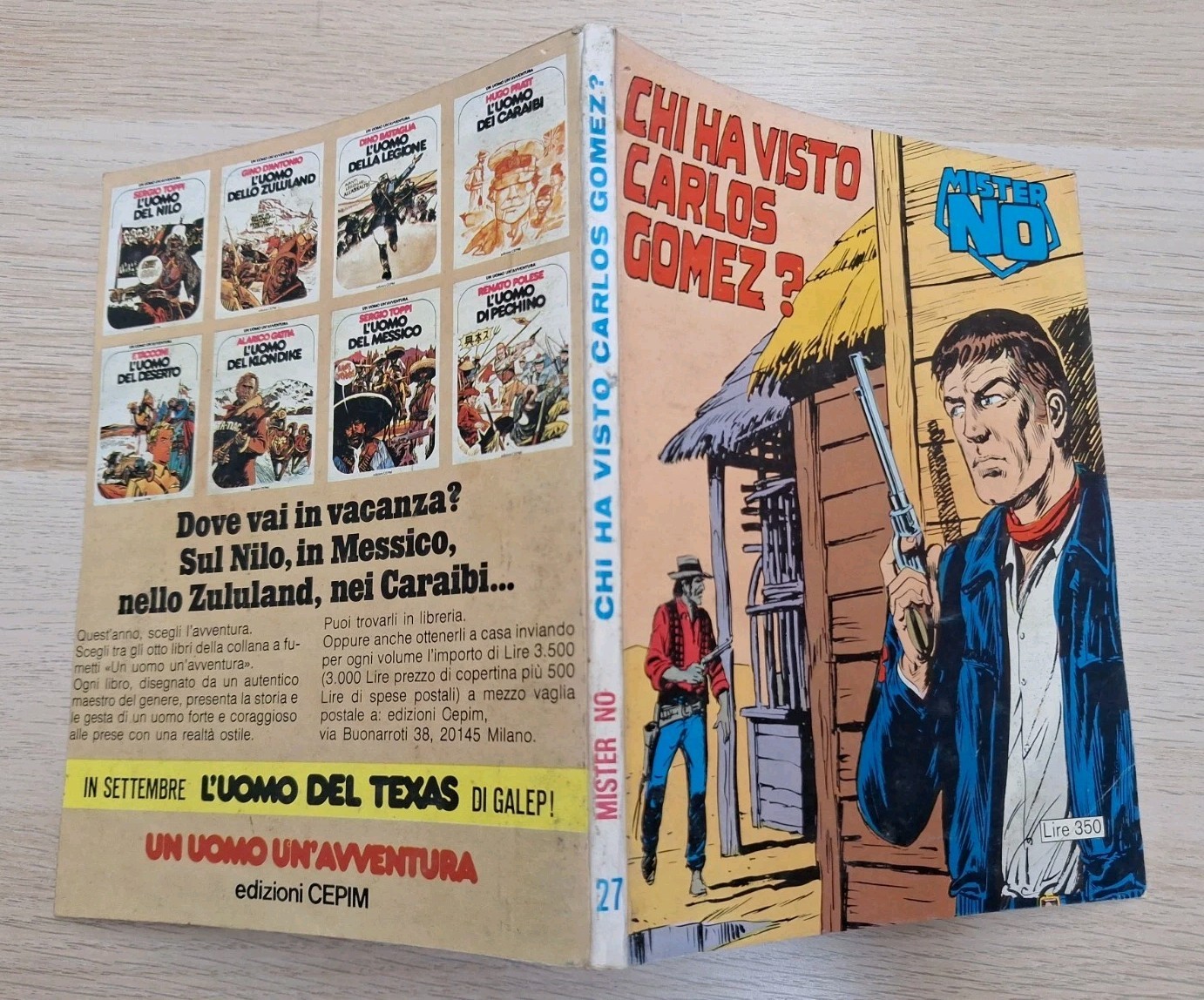 MISTER NO, ED. CEPIM 1977, n.27