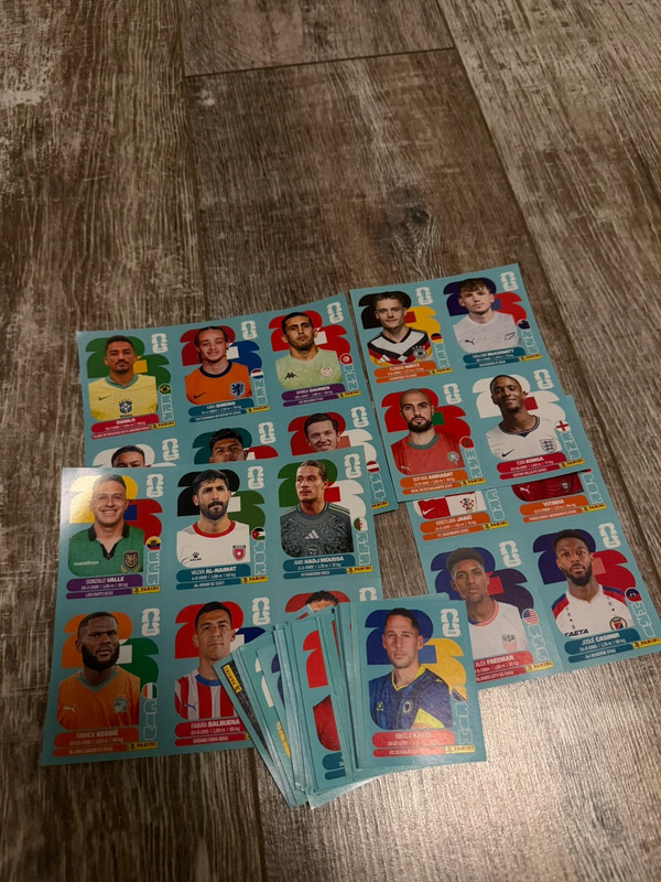 100 Stück zufällige Panini Sticker WM 2026