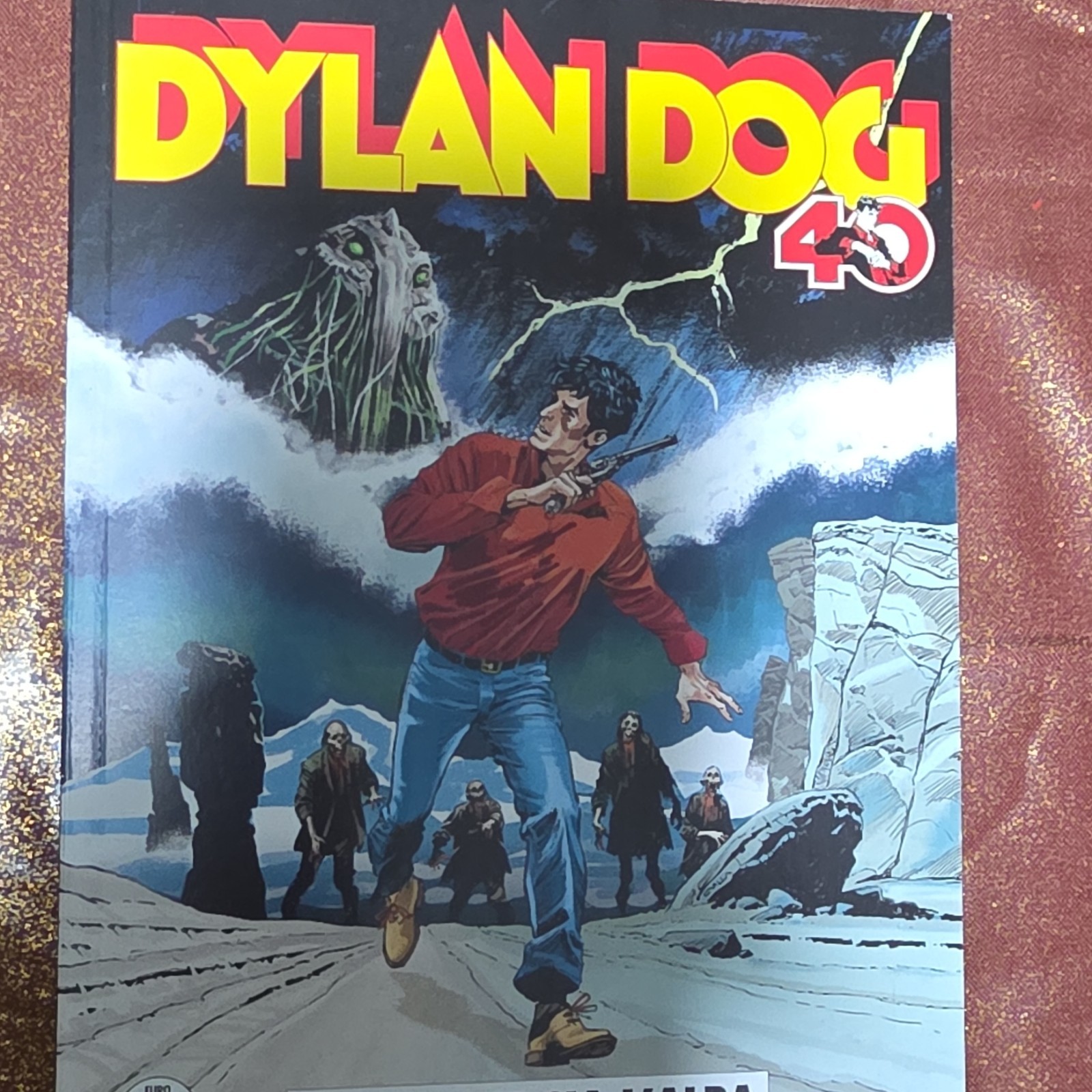 Dylan Dog 481- 40° anniversario copertina Villa