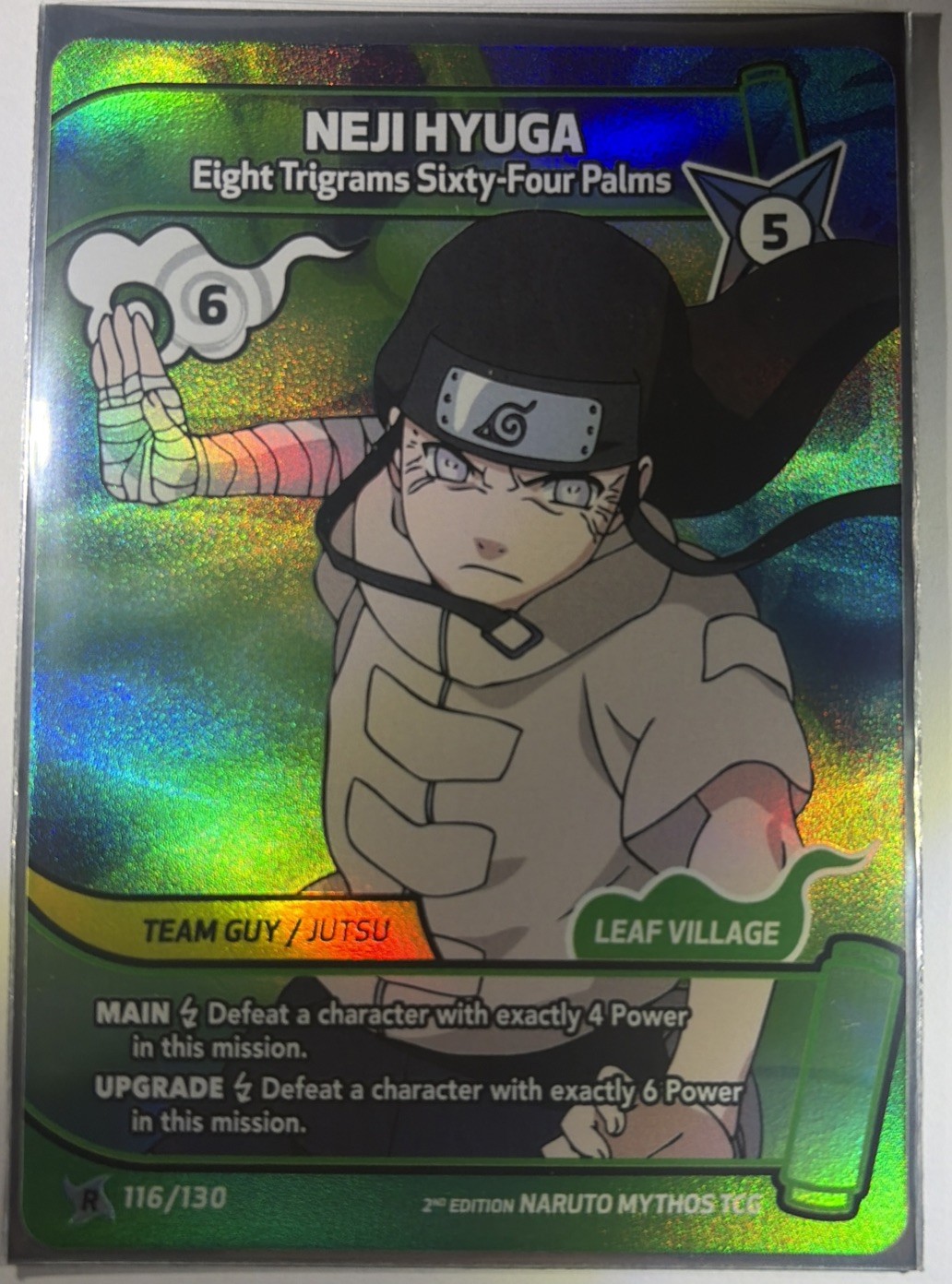 Naruto Mythos TCG 2nd Edition Neji Hyuga 116/130