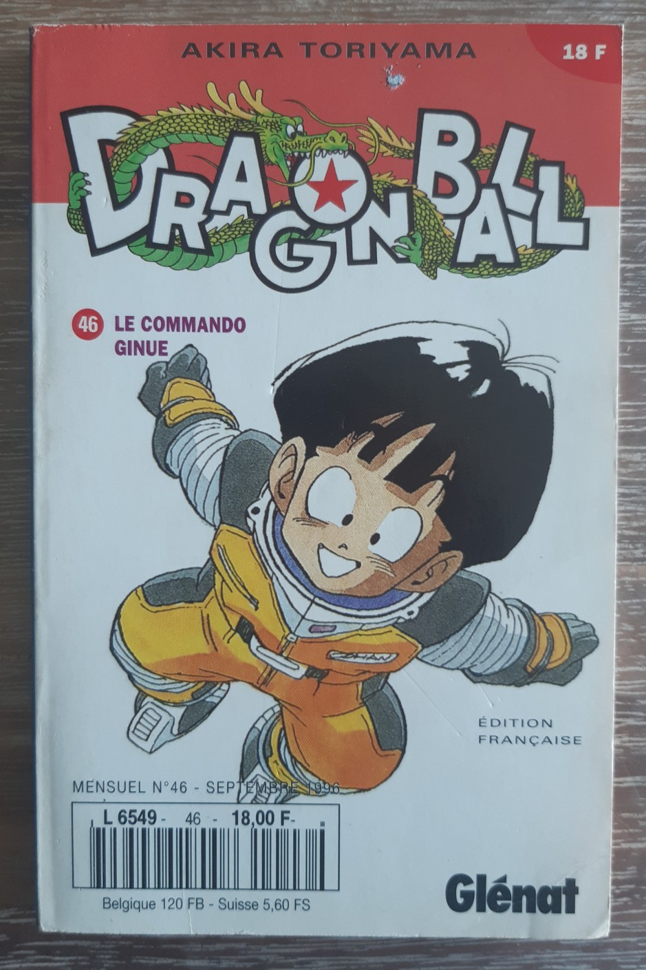 Manga Dragon Ball 46 Edition Kiosque - LE COMMANDO GINUE - Glénat Septembre 1996