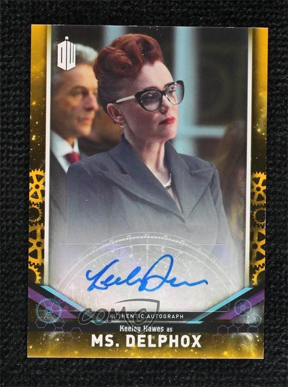 2018 Doctor Who Signature Series Gold 1/1 Keeley Hawes as Ms Delphox Auto 1j8