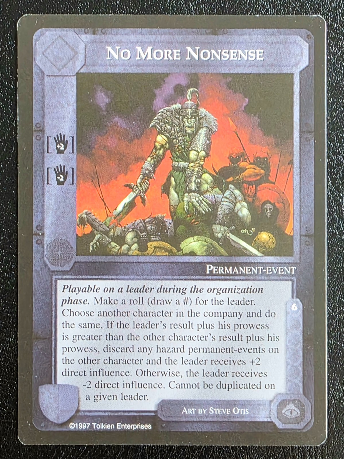 No More Nonsense MECCG Middle Earth The Lidless Eye 1997 English