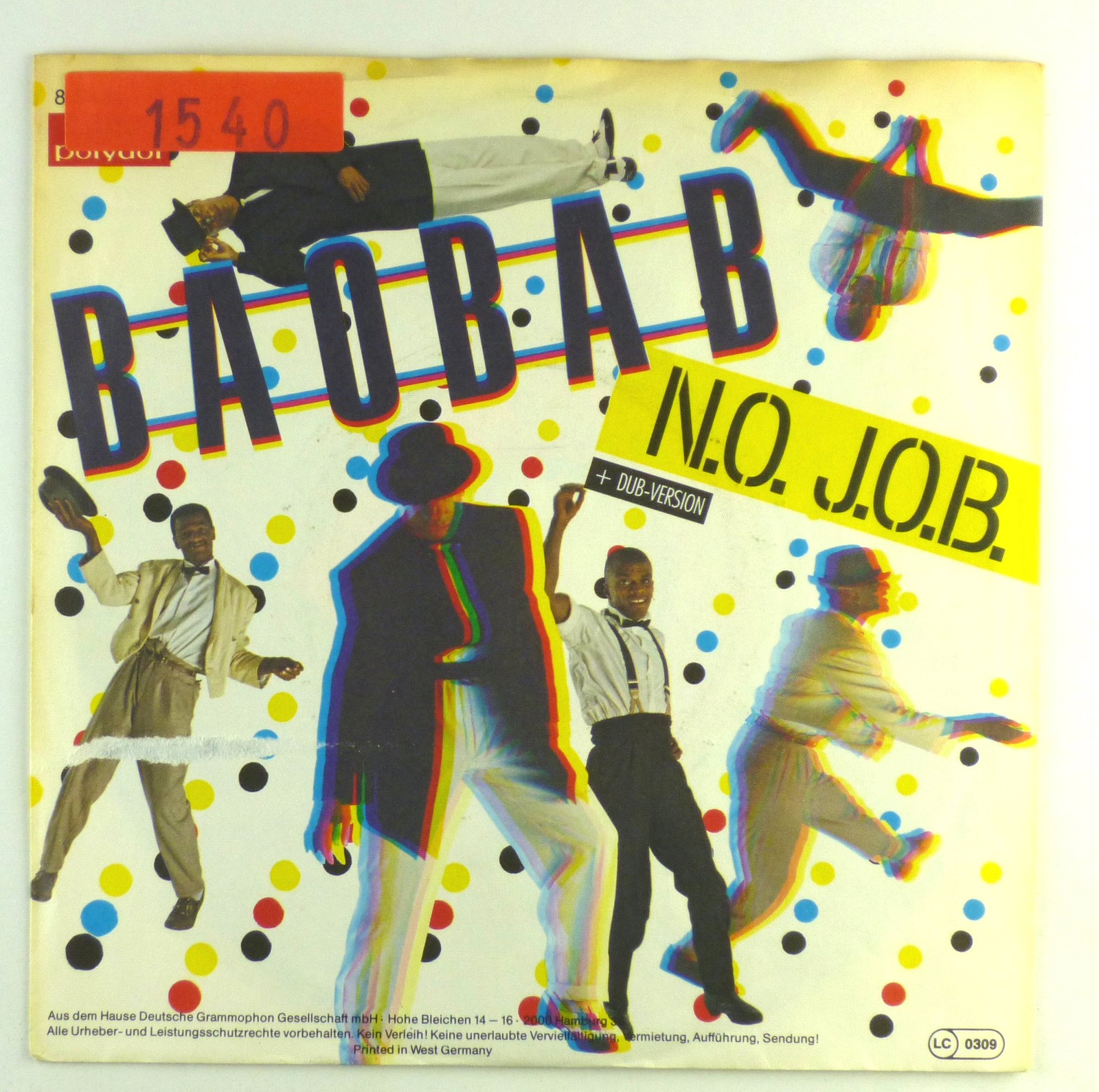 7" Singolo - Baobab - N.O. J.O.B. - S1549 - Lavato E Pulito
