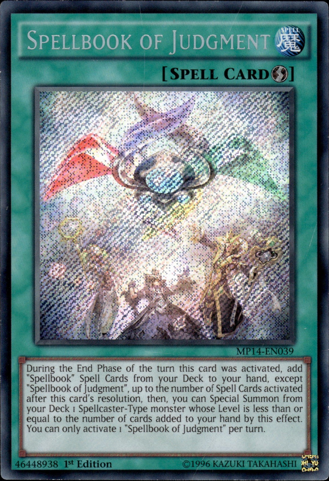 Spellbook Of Judgment - Secret Rare 1st Edition MP14-EN039 - LP - YuGiOh