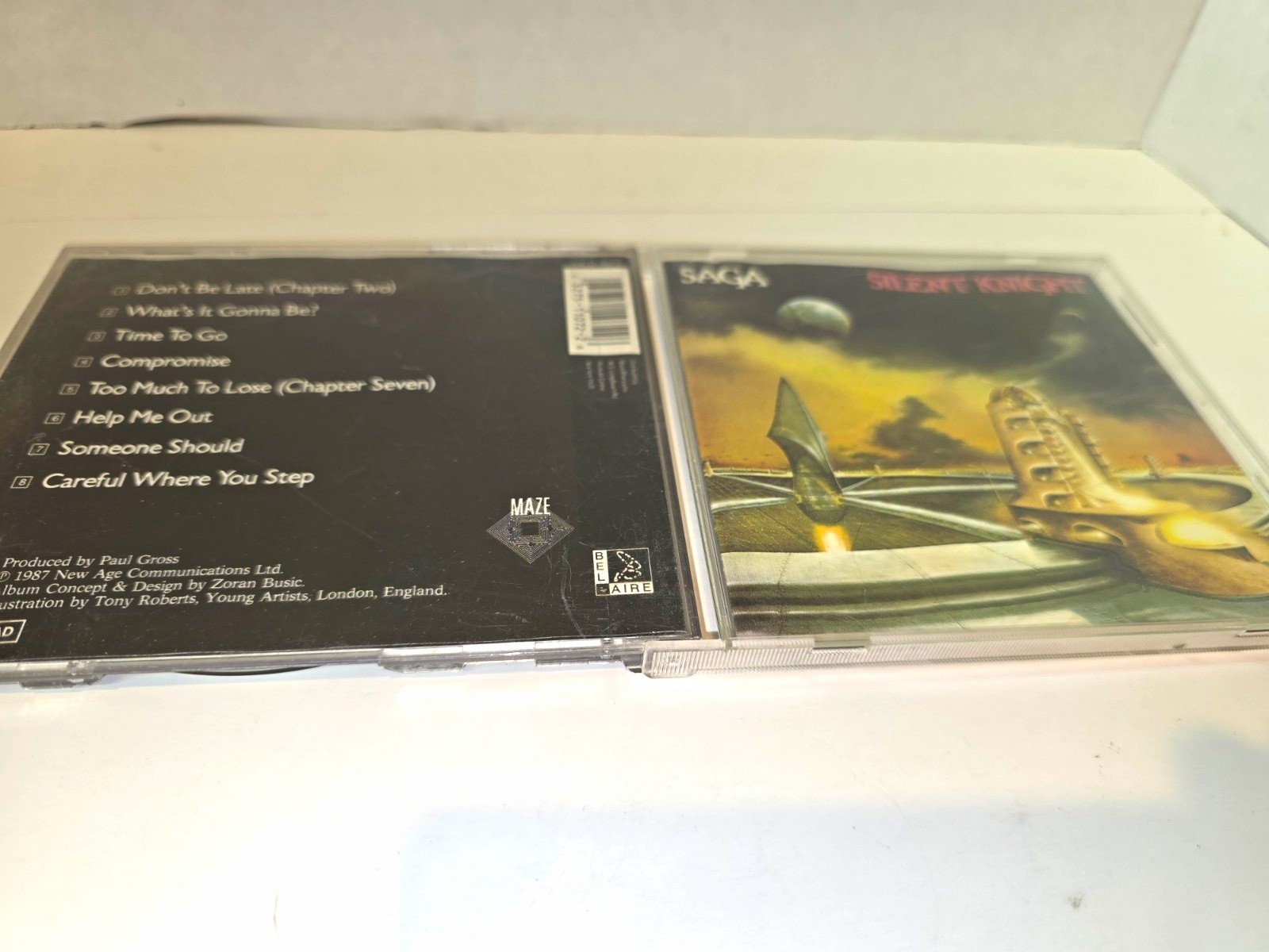 Saga Silent Knight CD Album Rock 1987 Maze MCD 1072 Standard Jewel Case