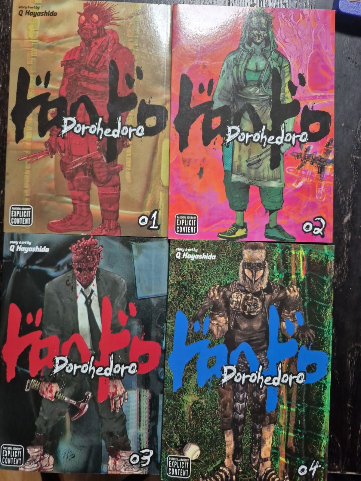 Dorohedoro Manga Vol. 1-4 Lot Softcover English Q Hayashida VIZ Media