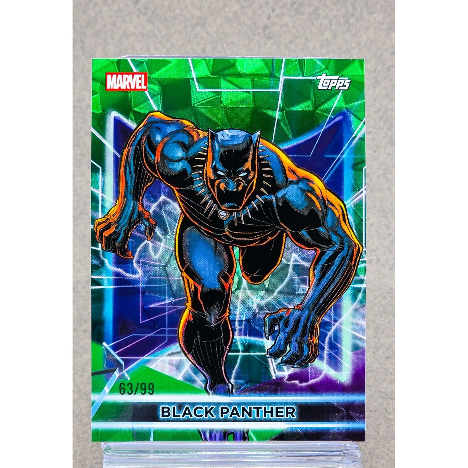 2026 Topps Marvel Black Panther #67 Green Refractor Parallel Numbered 63/99