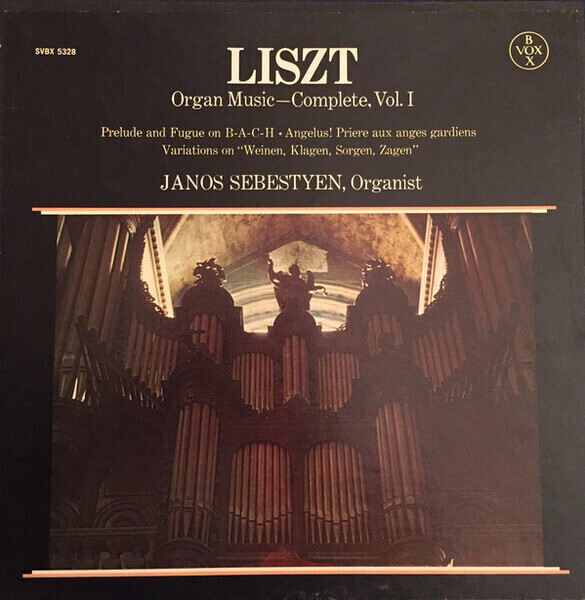LP-Box Liszt Organ Music Completa Vol. I 33 U/min, LP 12 Inch