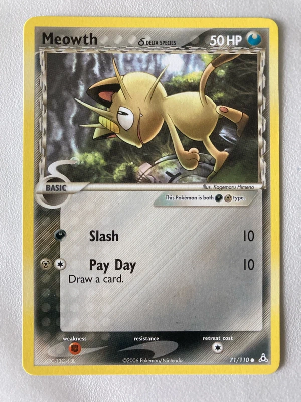 Meowth 71/110 Delta Species • Kagemaru Himeno • Holon Phantoms