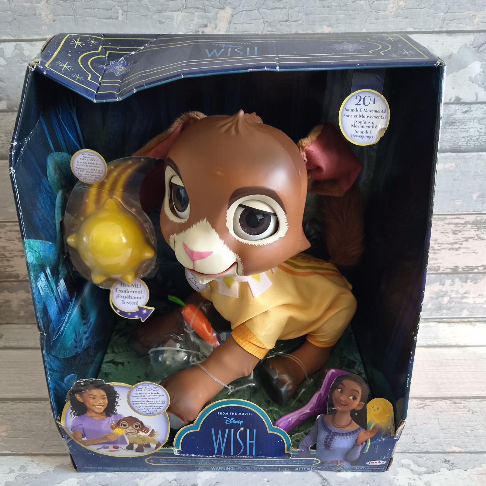 Disney Wish Valentino Magical Moving & Talking Doll Set - Brand New In Box