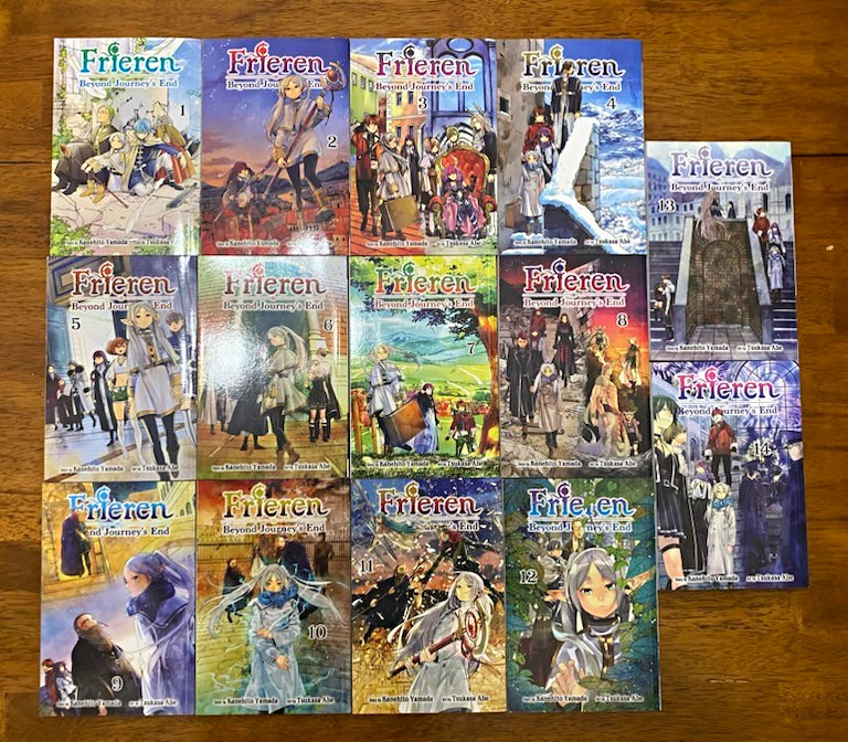 Lotto manga Frieren: Beyond Journey’s End vol 1-14 inglese copertina morbida VIZ