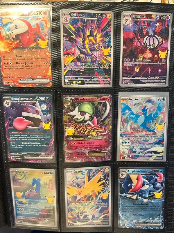 Lot cartes Pokémon 30 ans Fr