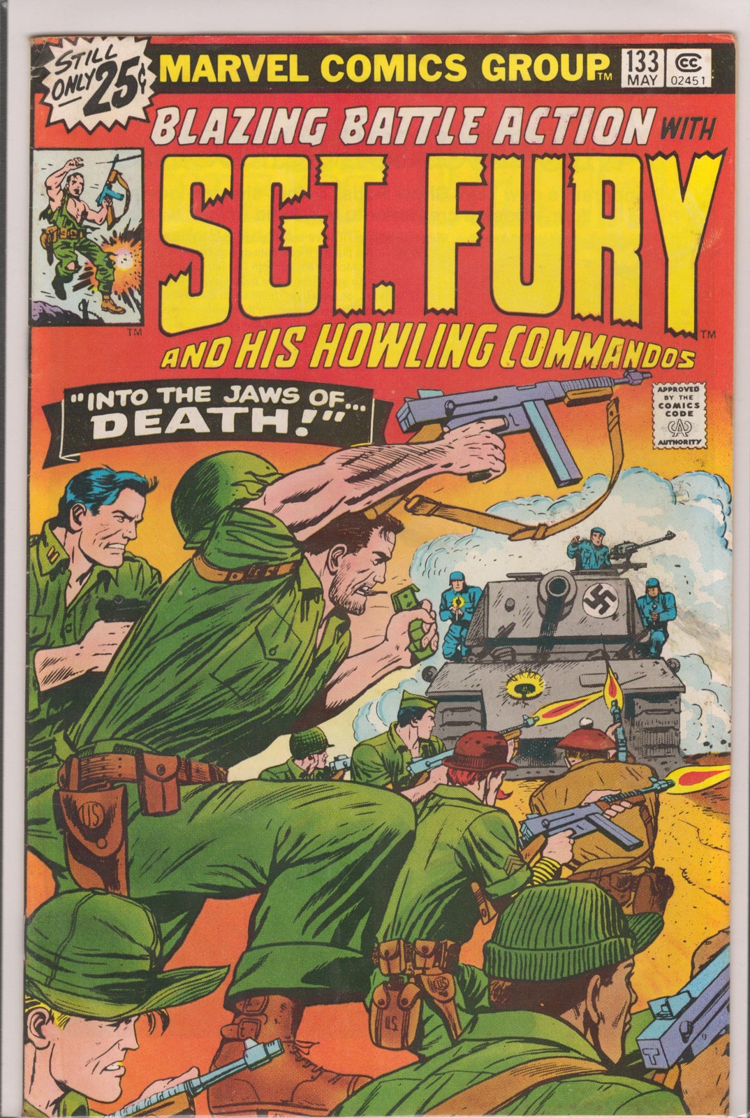 47832: MARVEL SGT. FURY #133 grado F