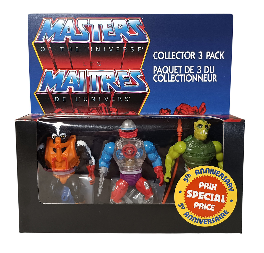 MASTERS OF THE UNIVERSE USA CANADA collector 3 pack CROSS SELL ART EXCLUSIVE