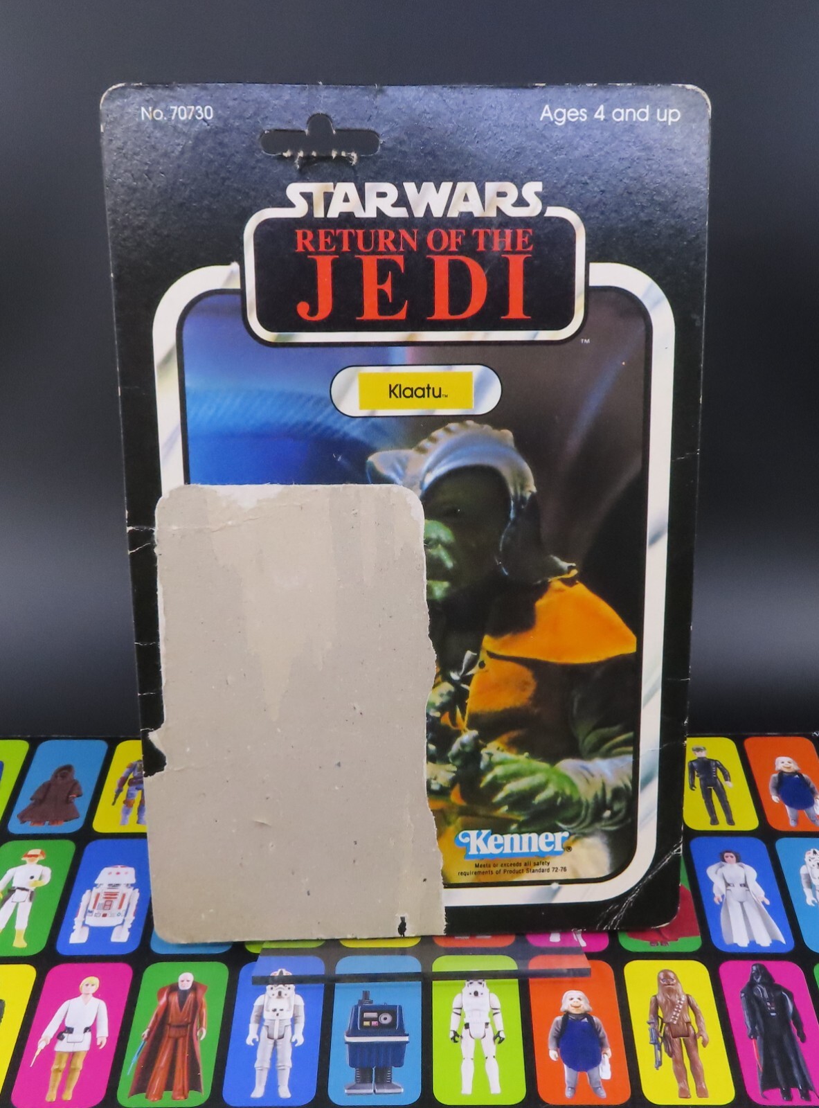 Vintage Star Wars Klaatu Card Back 65 Back 1983 Kenner Cardback ROTJ