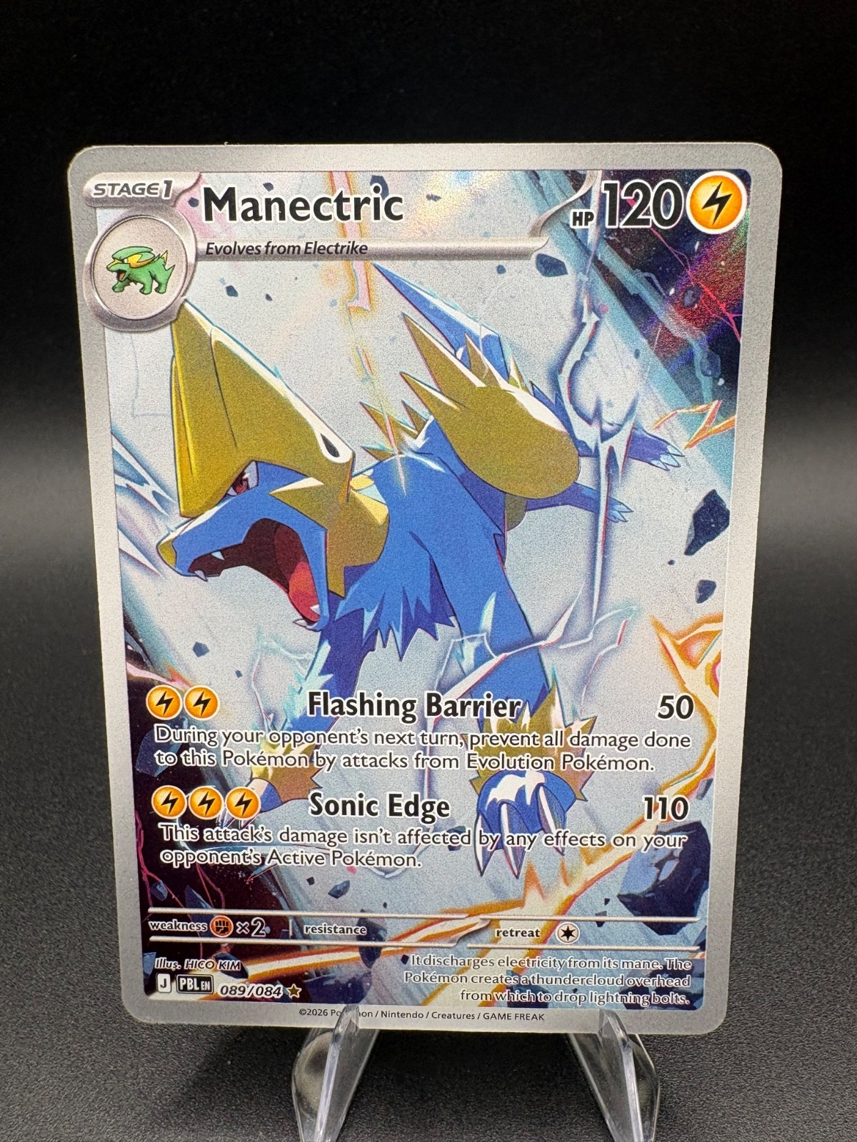 Manectric 89/84 Illustration Rare Pokemon Pitch Black  
