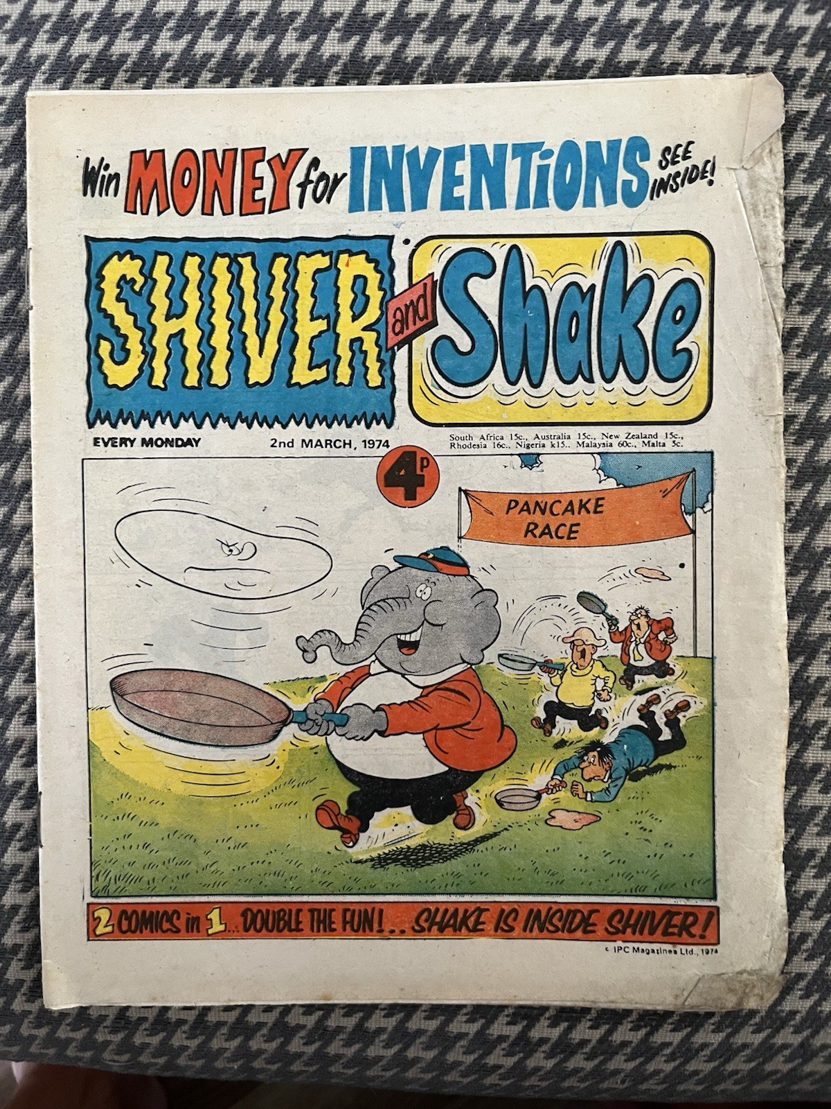 Shiver and Shake Comic 2nd March 1974 FN