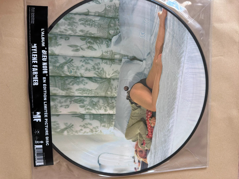Mylène Farmer bleu noir picture disc