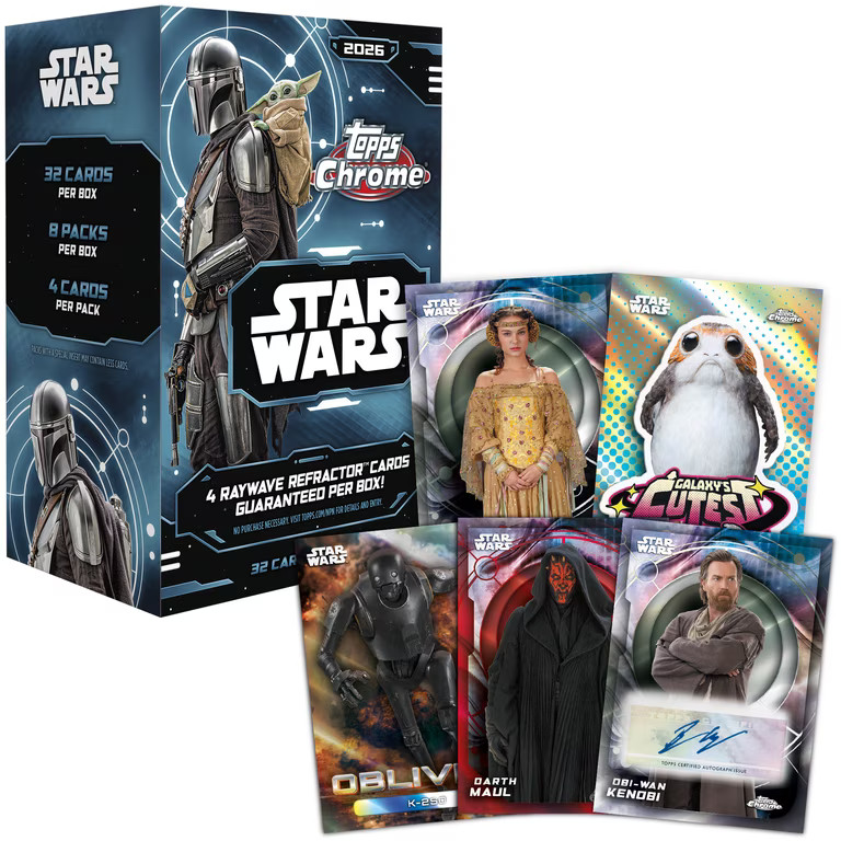 Carte Base 2026 Topps Chrome Star Wars - Scegli la tua carta - Completa il tuo set
