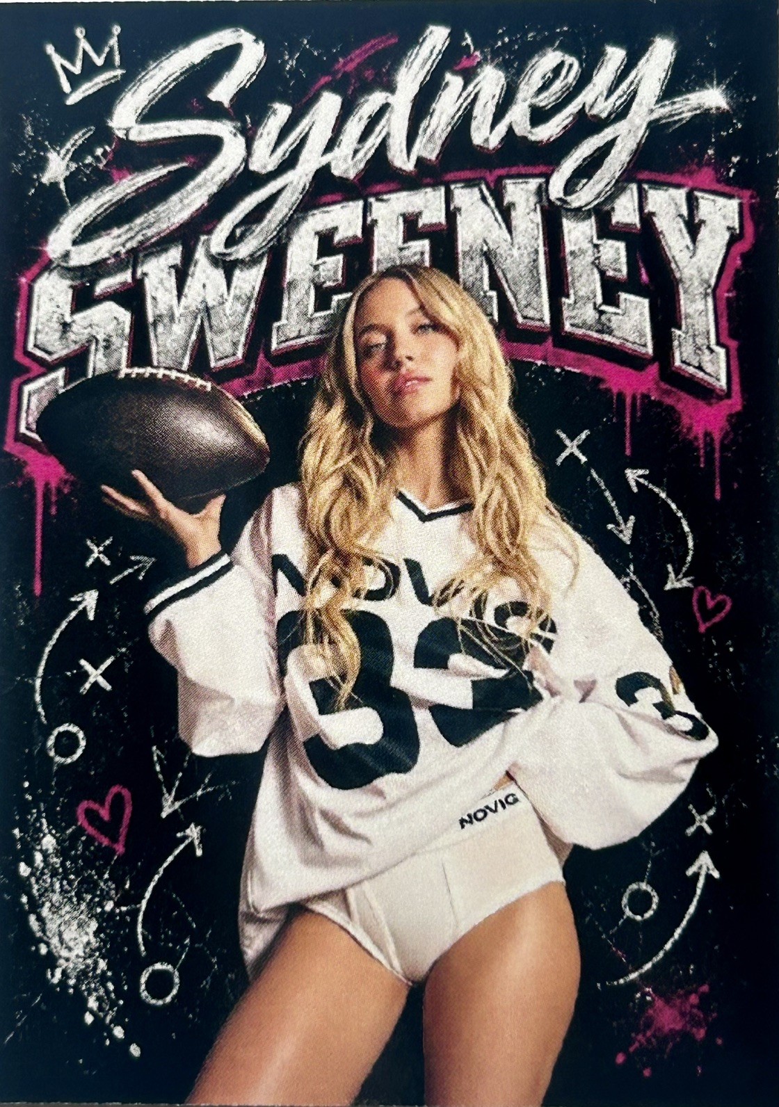 Sydney Sweeney fan art made card