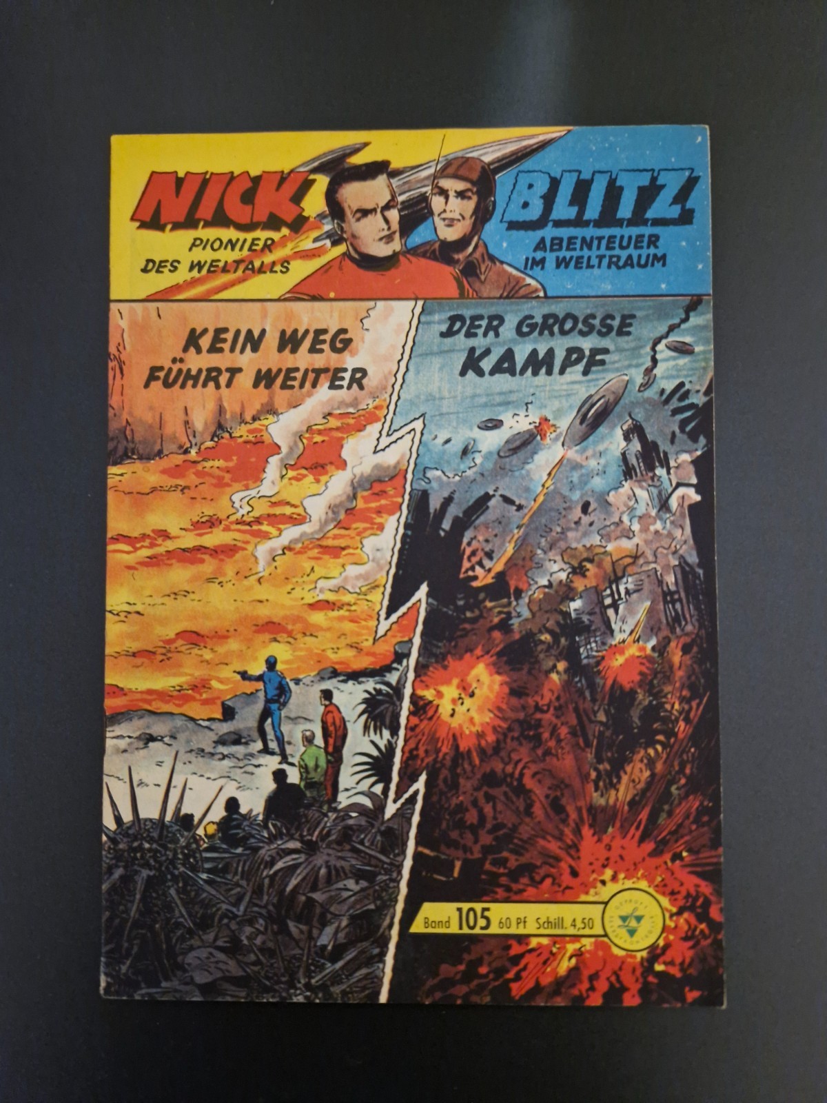 Nick fumetto n.105 (originale Lehning) Z1-2 con francobollo da collezione