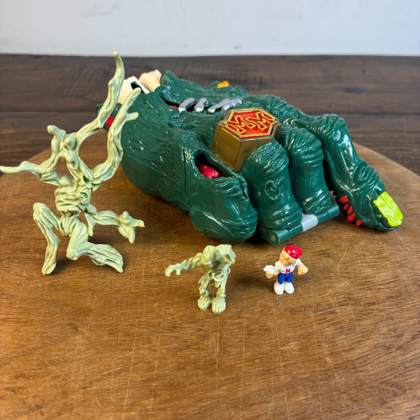 MIGHTY MAX Doom Zone Serie 3 CRUSHES THE HAND 1994 BlueBird Mattel Completo RARO
