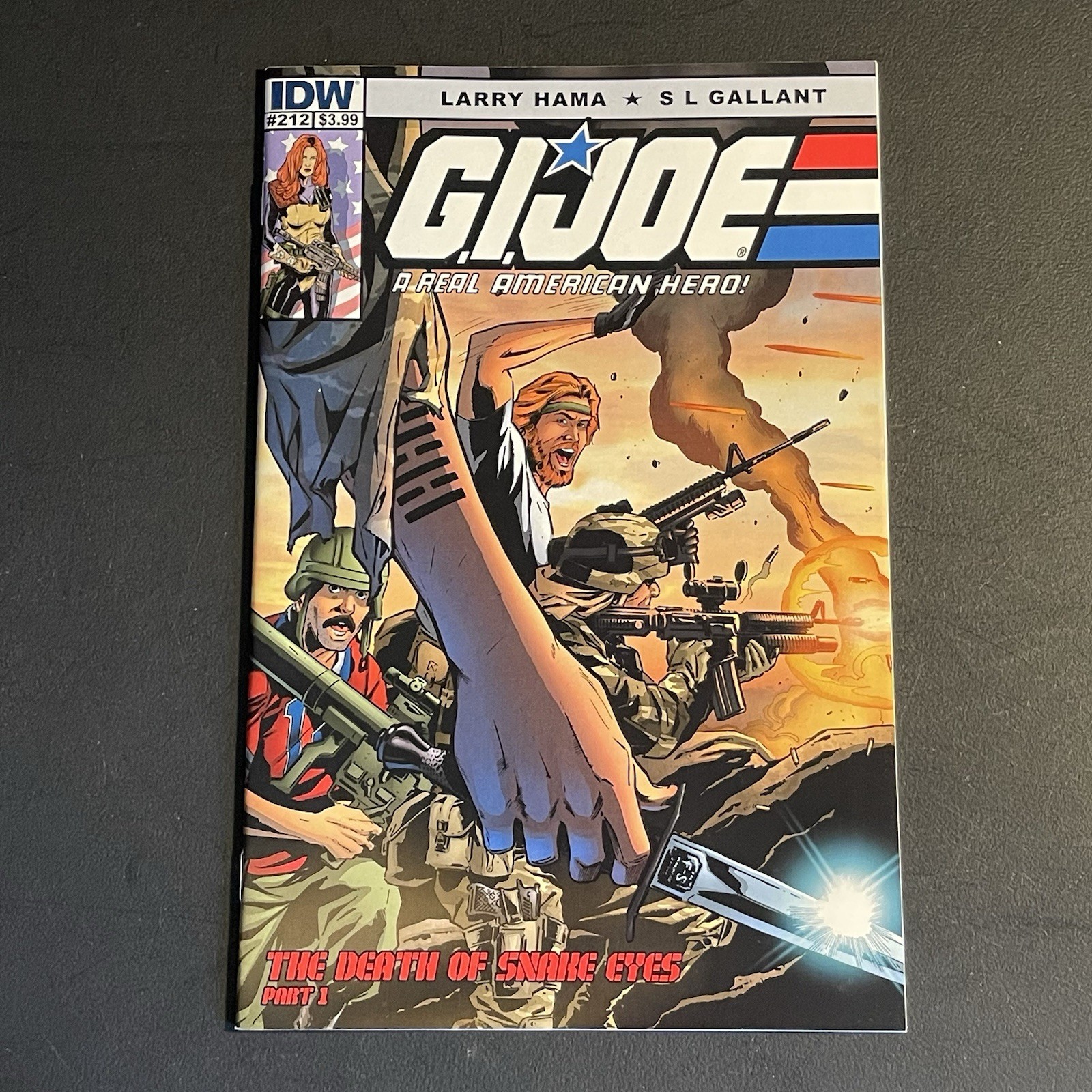 IDW GI Joe un vero eroe americano - Morte di occhi di serpente parte 1 copertina galante 2015