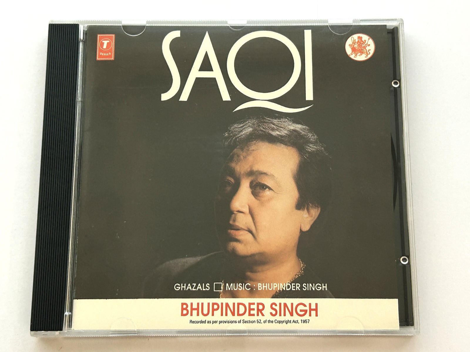 Bhupinder Singh - Saqi Ghazals (CD 1994) T-Series Classic Vocal