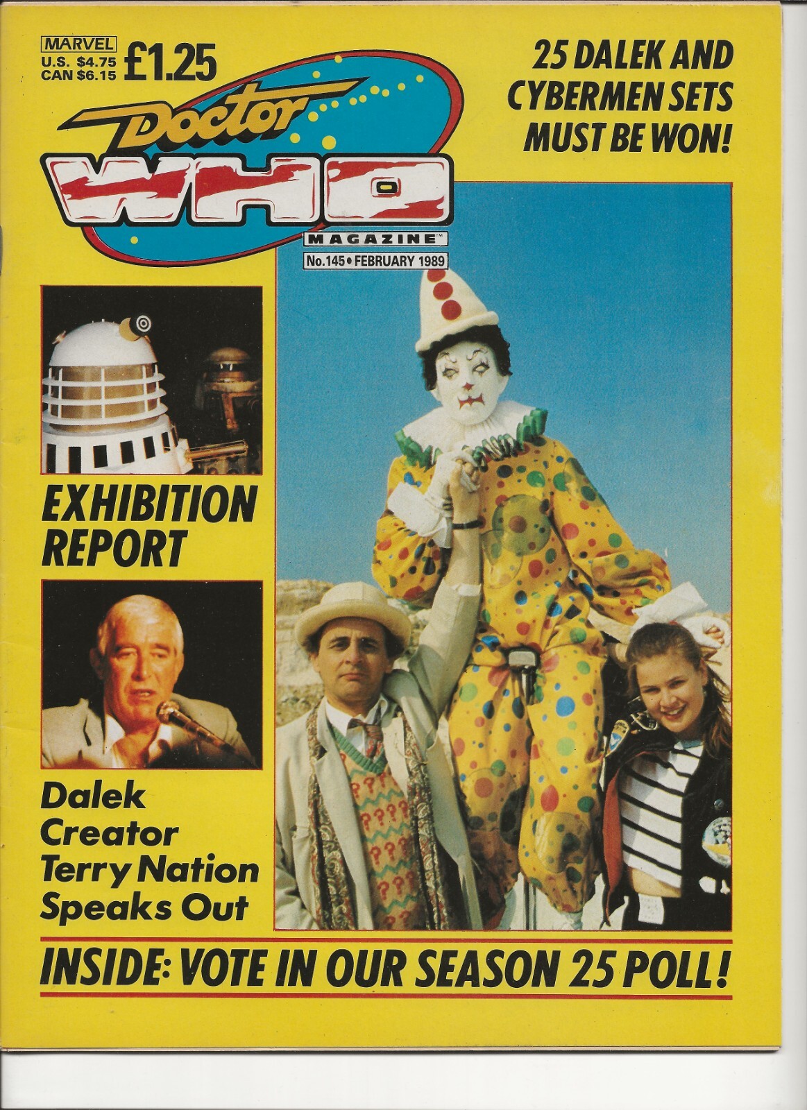 Doctor Who Magazine Issue 145 February 1989 Greatest Show In The Galaxy cover