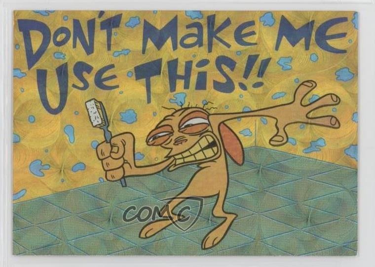 1994 Topps Ren & Stimpy All-Prism Fresnel/Circles Pattern #22 0eq9