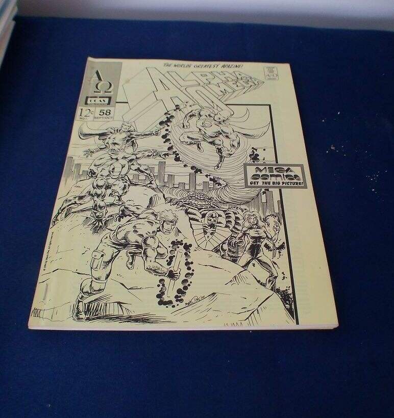 ALPHA OMEGA settembre/ottobre 1994 fumetto fanzine vintage indipendente Zine VG settembre oc ottimo stato!
