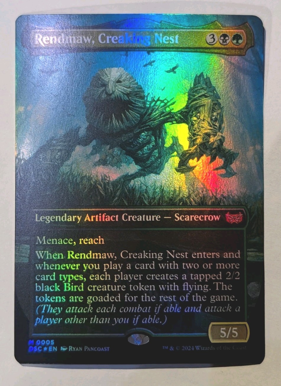 Rendmaw, Creaking Nest (Borderless) Duskmourn: House of Horror Foil - MTG MYTHIC